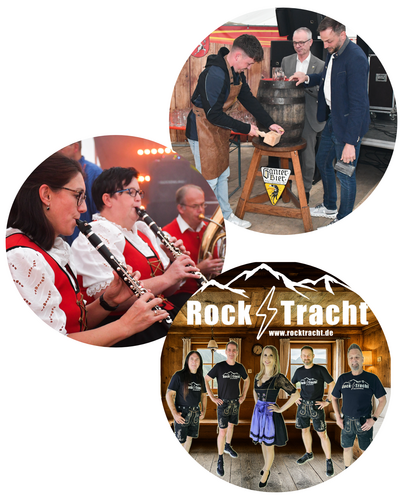 Fassanstich Trachtenkapelle und Rock Tracht