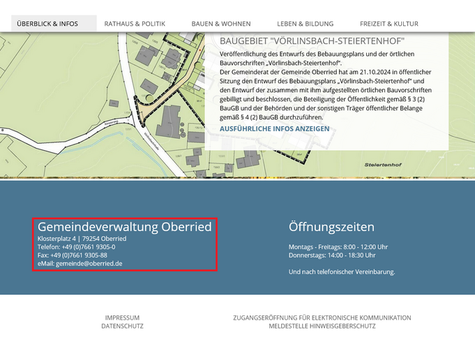 Adresse Gemeinde Oberried Adresse Gemeinde Oberried